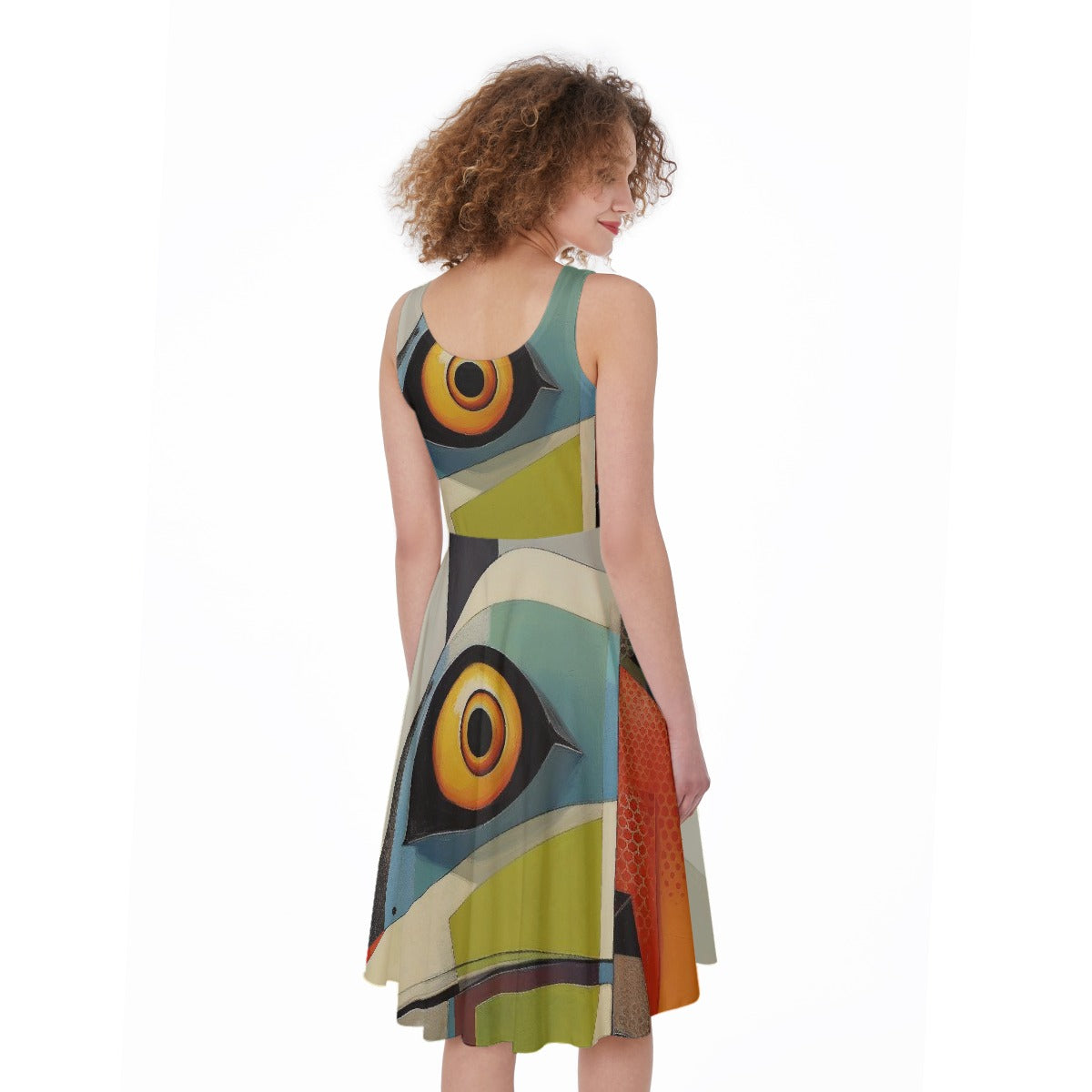 All-Over Print Women's Sleeveless Dress