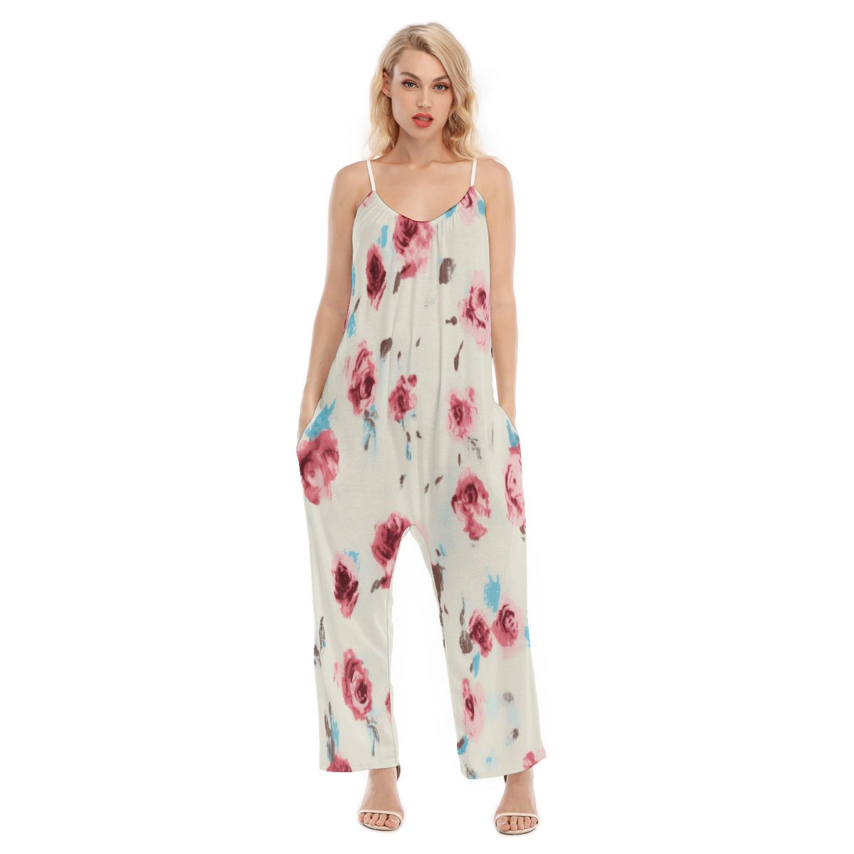 All-Over Print Women's Loose Cami Jumpsuit