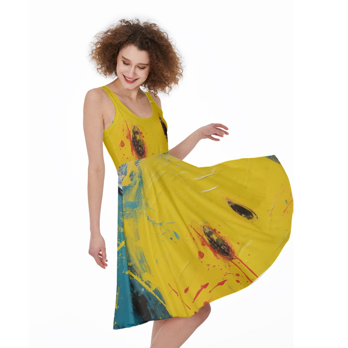 All-Over Print Women's Sleeveless Dress