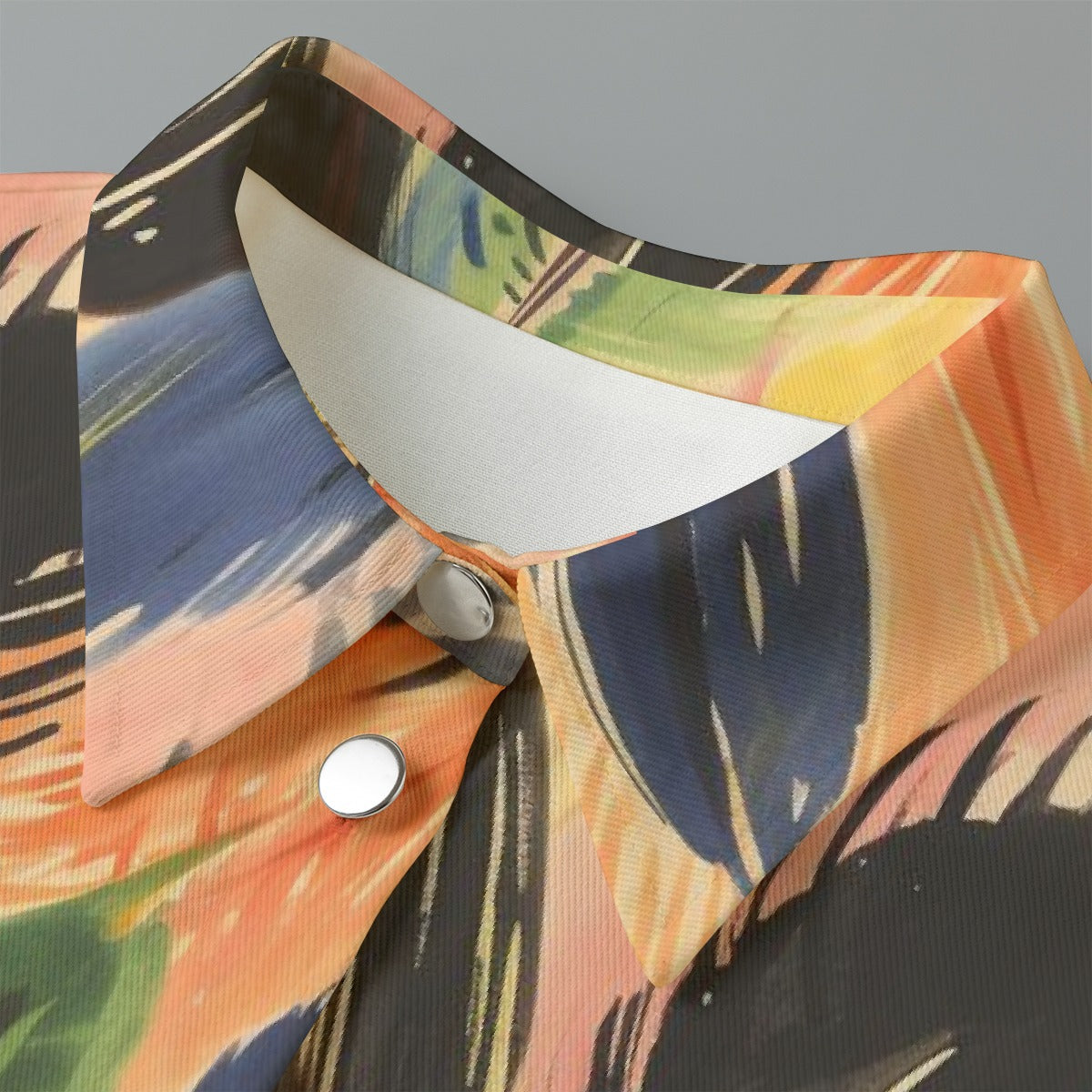 All-Over Print Women's Cropped Jacket | 245GSM Cotton
