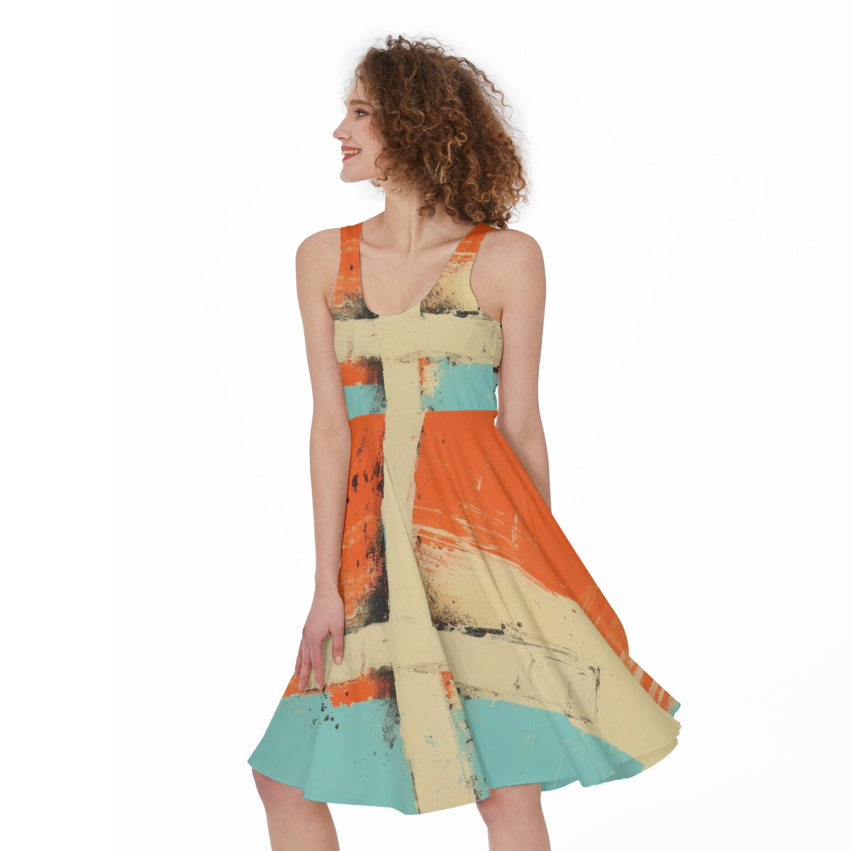 All-Over Print Women's Sleeveless Dress