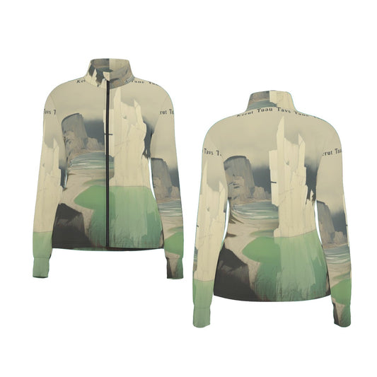 All-Over Print Women's Long Sleeve Thumbhole Jacket