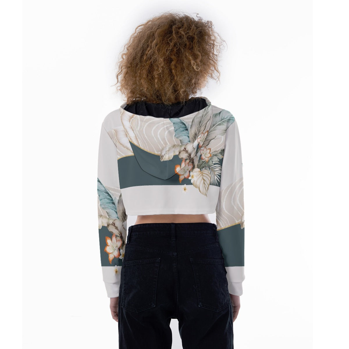 All-Over Print Women's Crop Top Hoodie