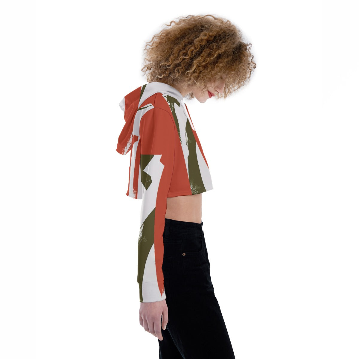 All-Over Print Women's Crop Top Hoodie
