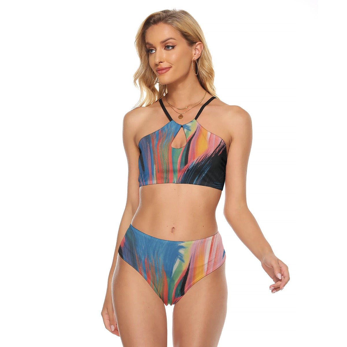 All-Over Print Women's Cami Keyhole One-piece Swimsuit