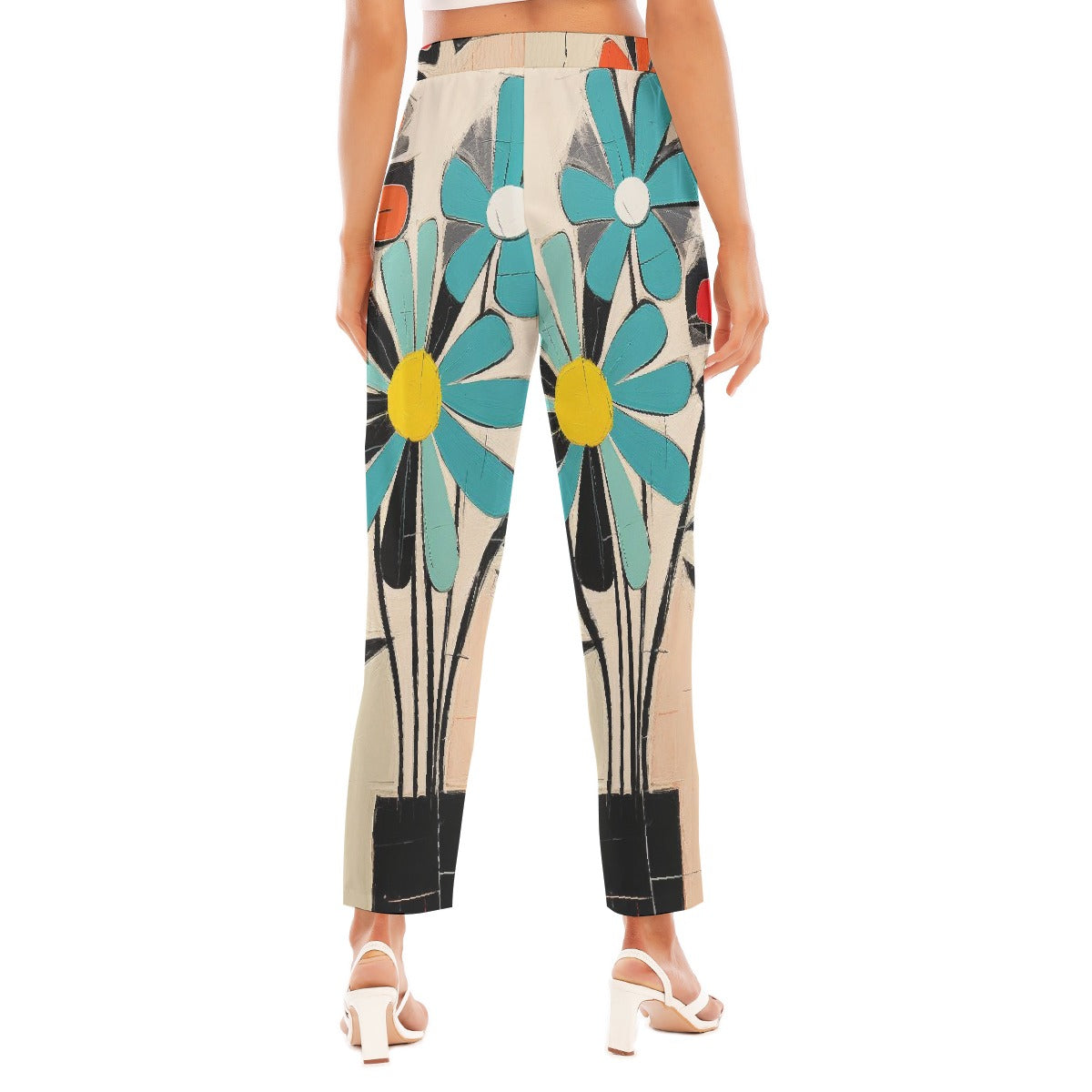 All-Over Print Women's Loose Straight-leg Pants