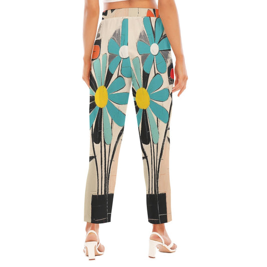 All-Over Print Women's Loose Straight-leg Pants