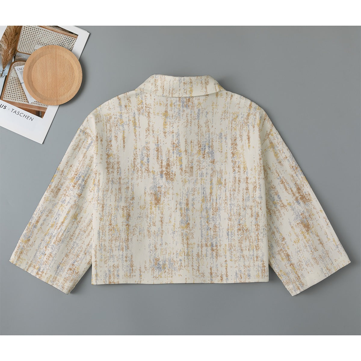 All-Over Print Women's Cropped Jacket | 245GSM Cotton