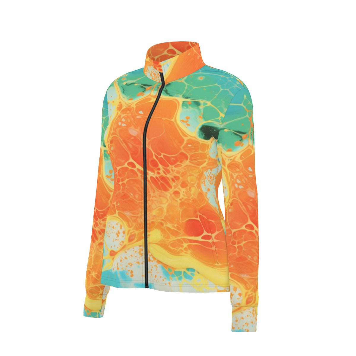 All-Over Print Women's Long Sleeve Thumbhole Jacket