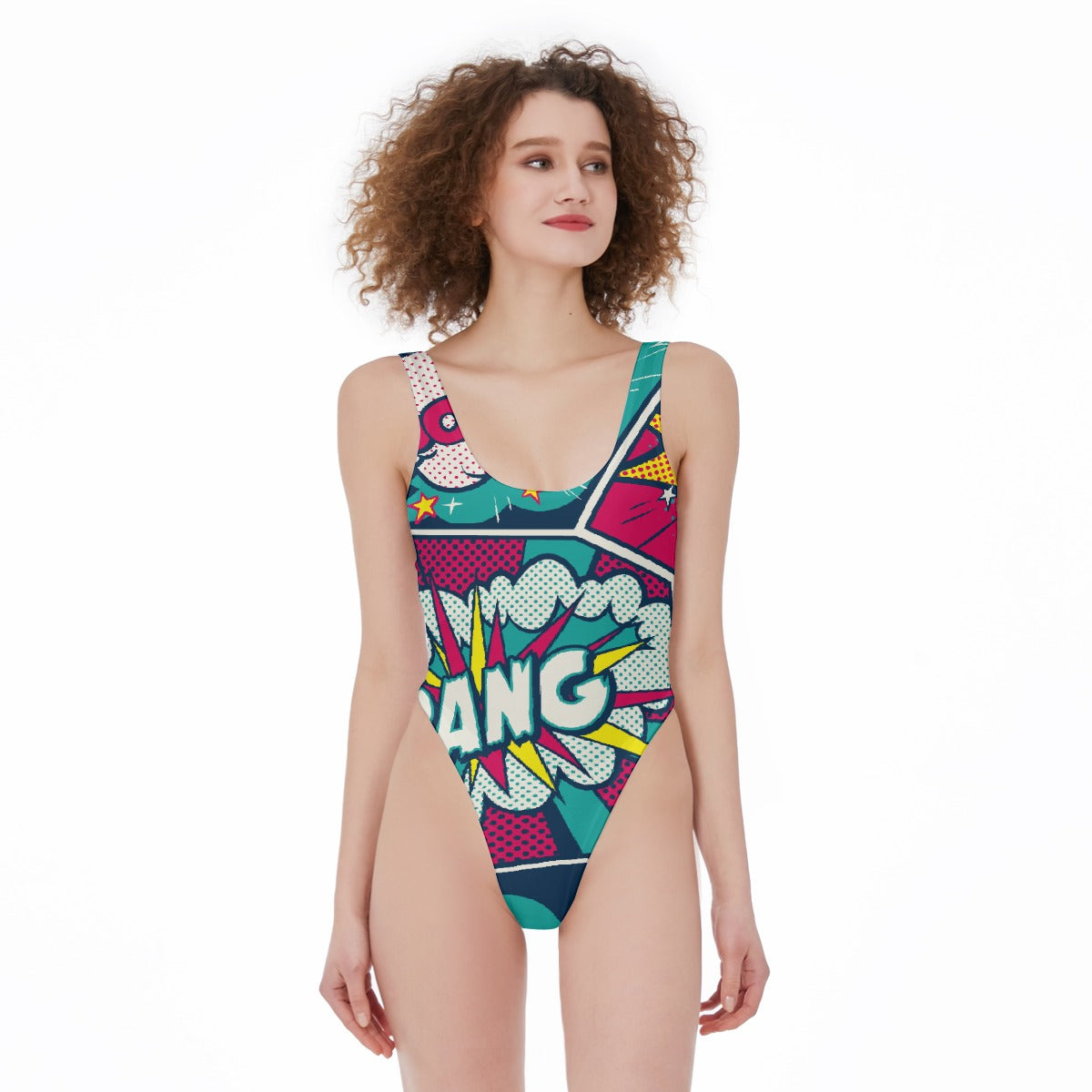 All-Over Print Women's High Cut One-piece Swimsuit
