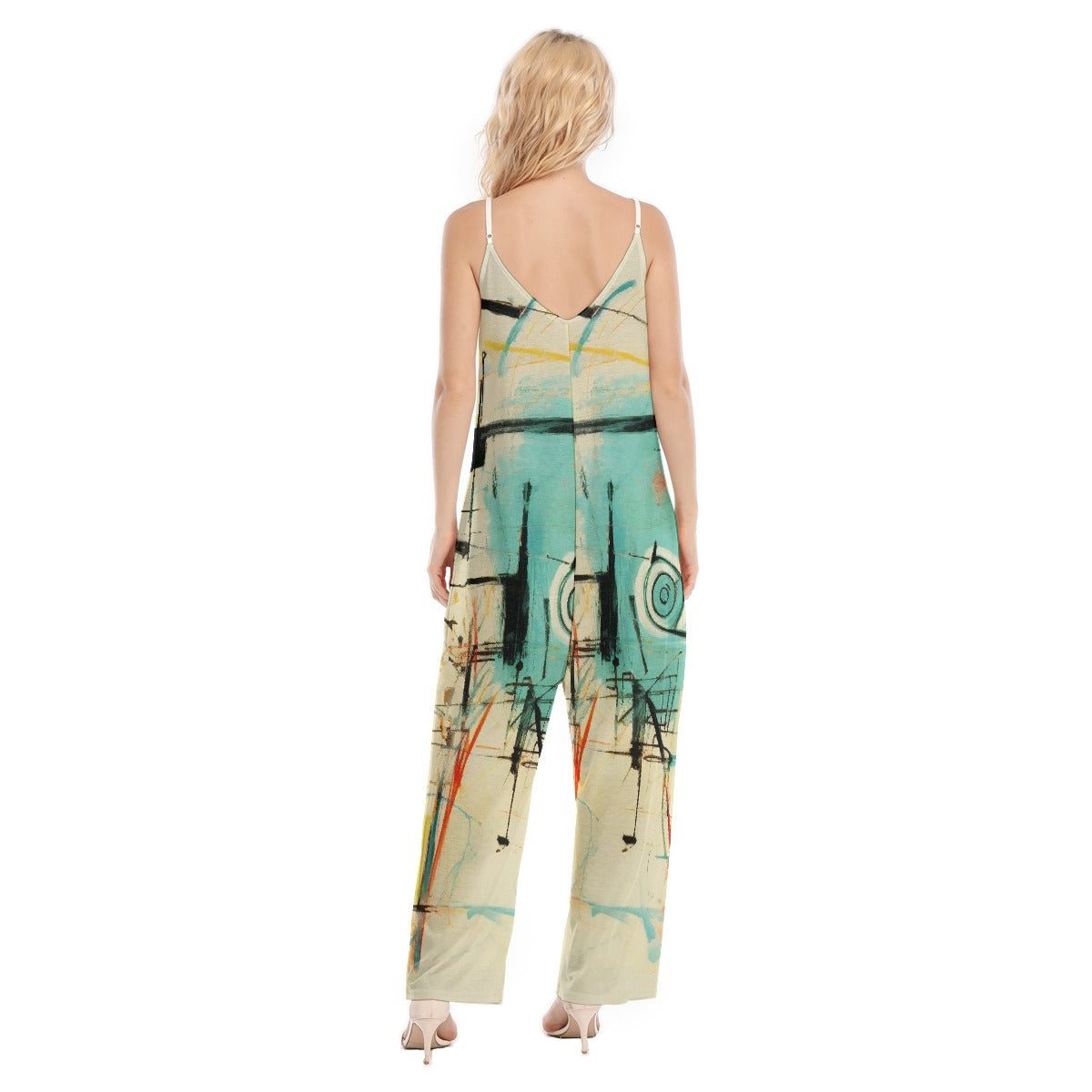 All-Over Print Women's Loose Cami Jumpsuit