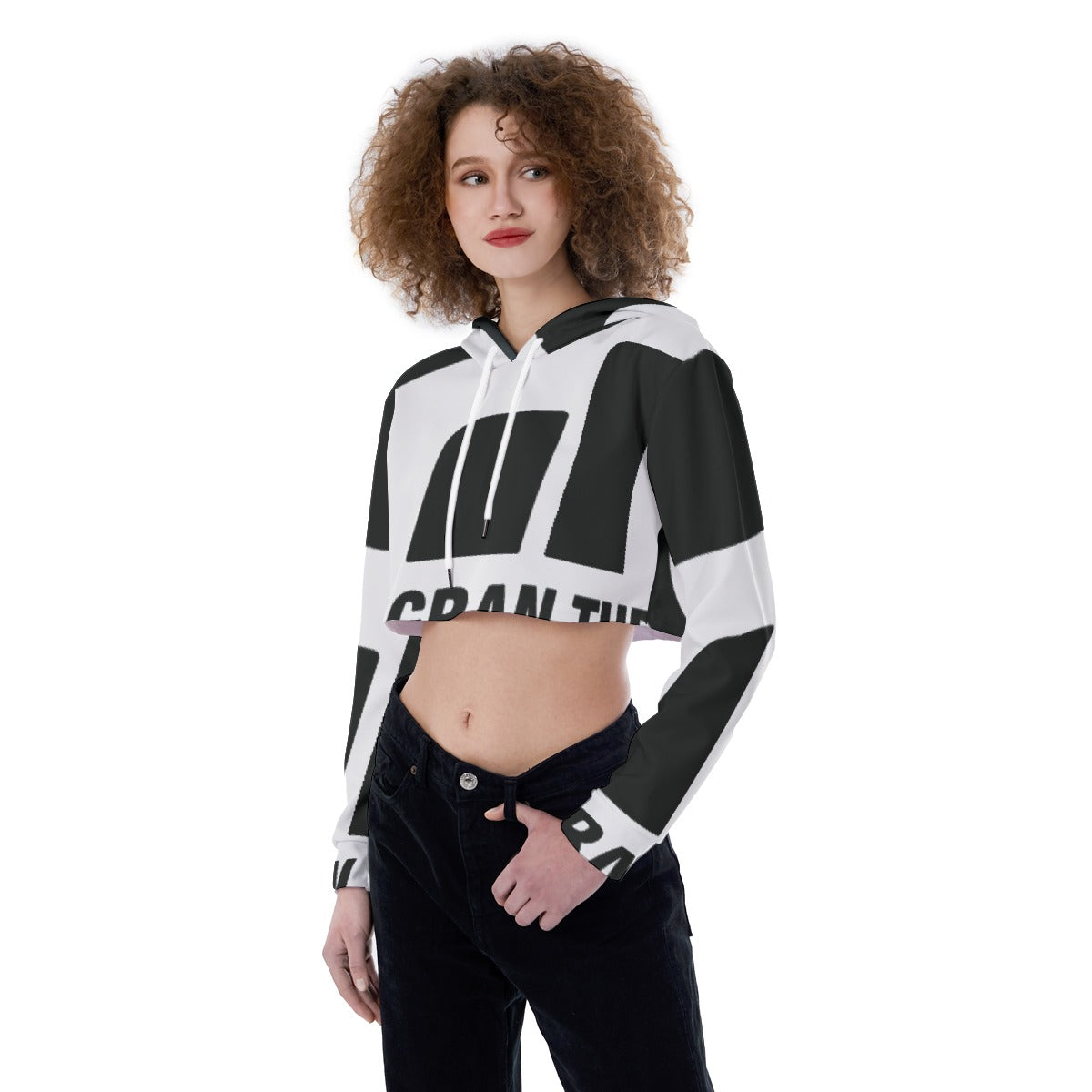 All-Over Print Women's Crop Top Hoodie