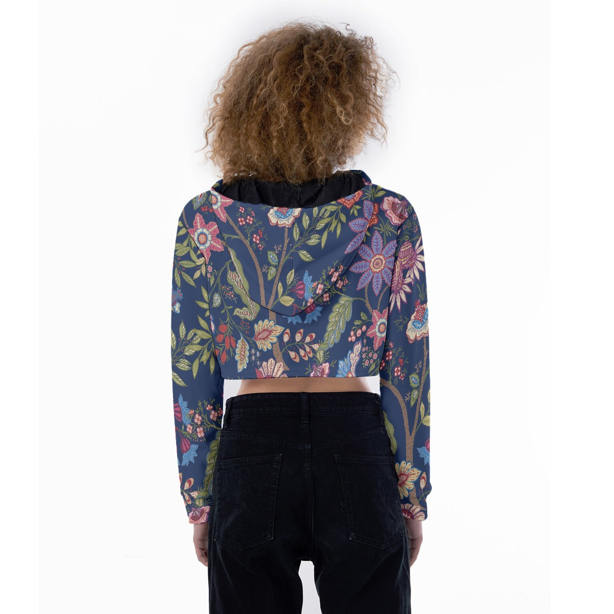 All-Over Print Women's Crop Top Hoodie