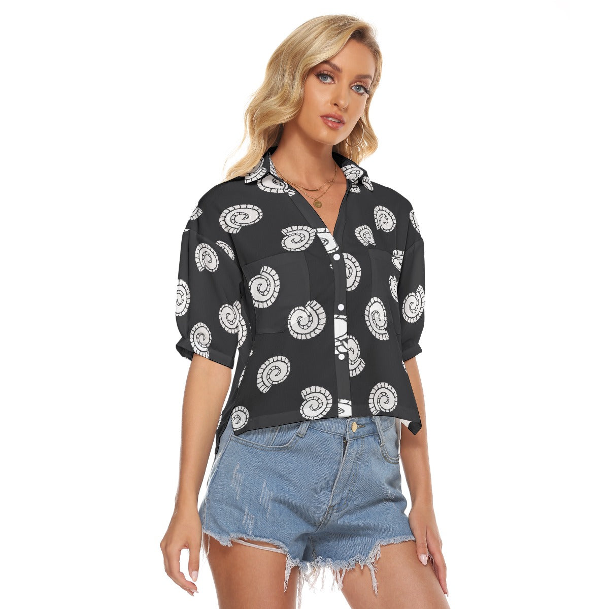 All-Over Print Women's V-neck Shirts