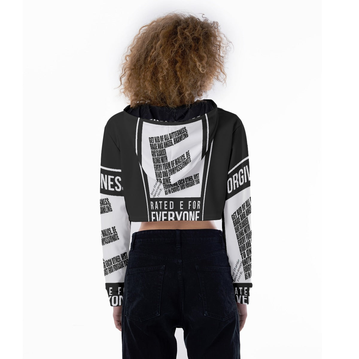 All-Over Print Women's Crop Top Hoodie