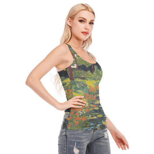 All-Over Print Women's Racer Vest | 190GSM Cotton