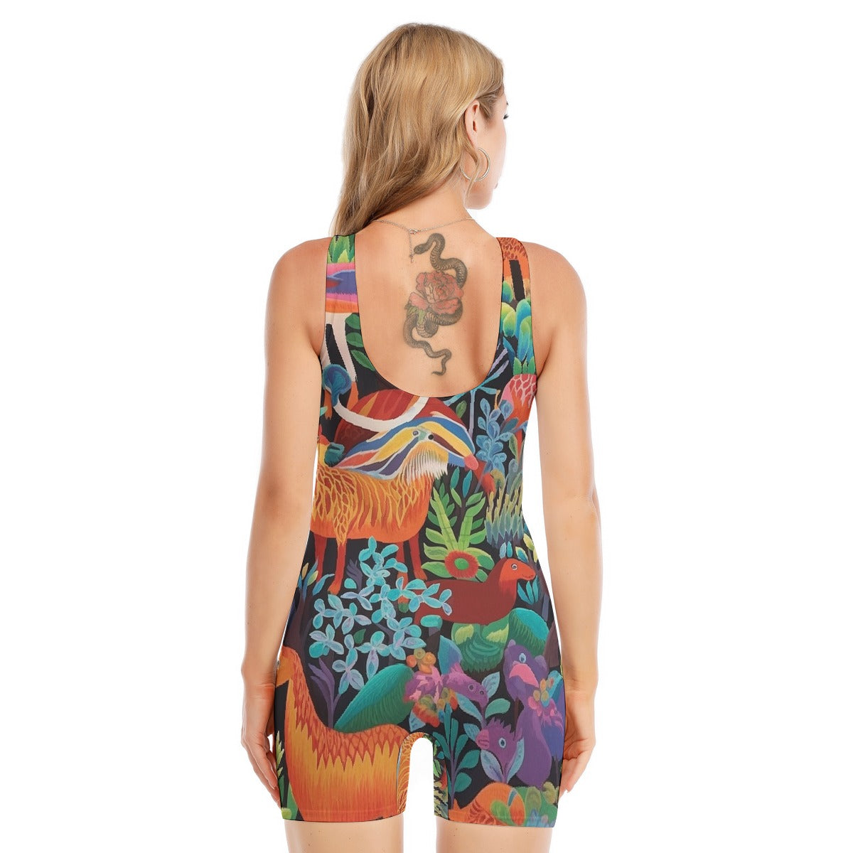 All-Over Print Women's Sleeveless One-piece Swimsuit