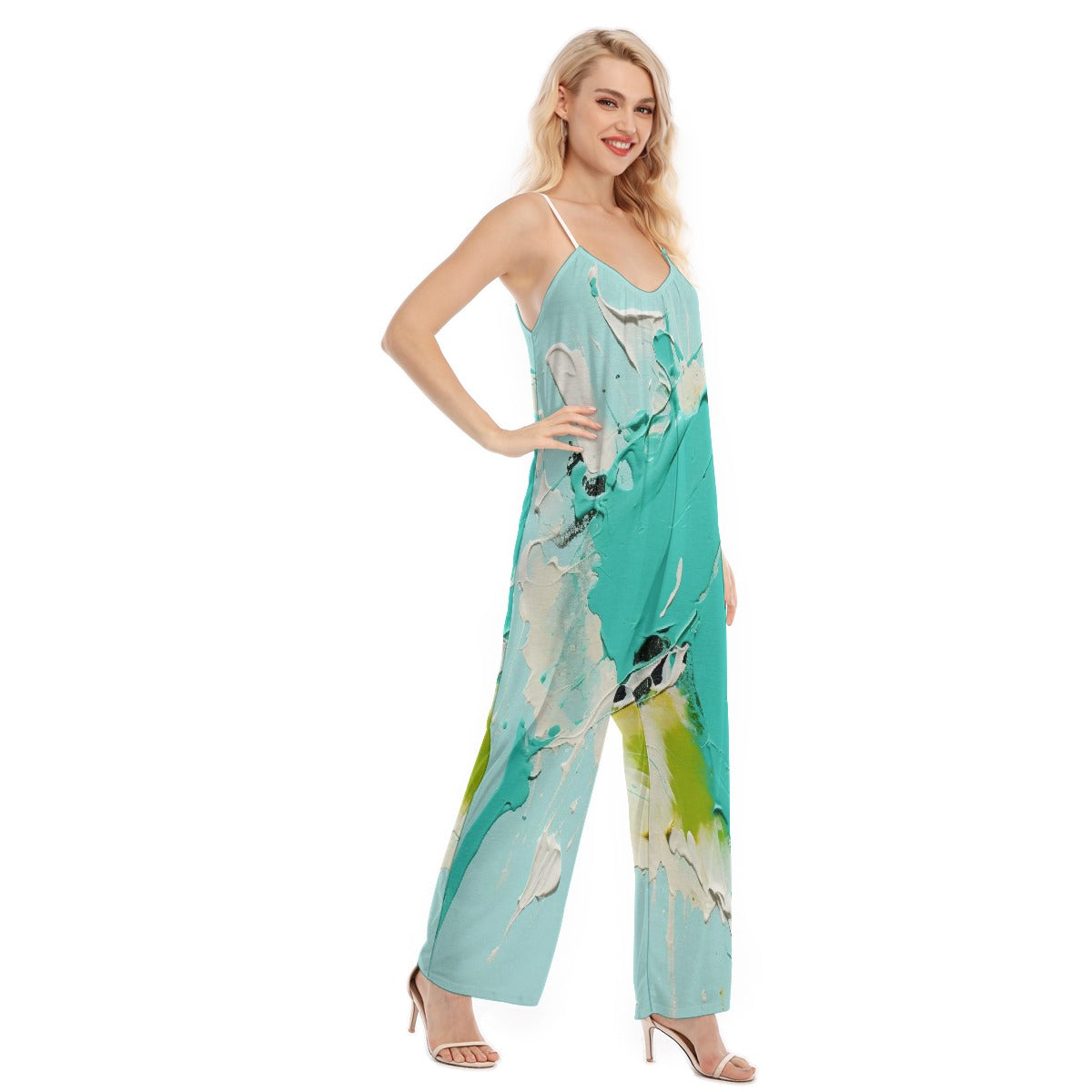 All-Over Print Women's Loose Cami Jumpsuit