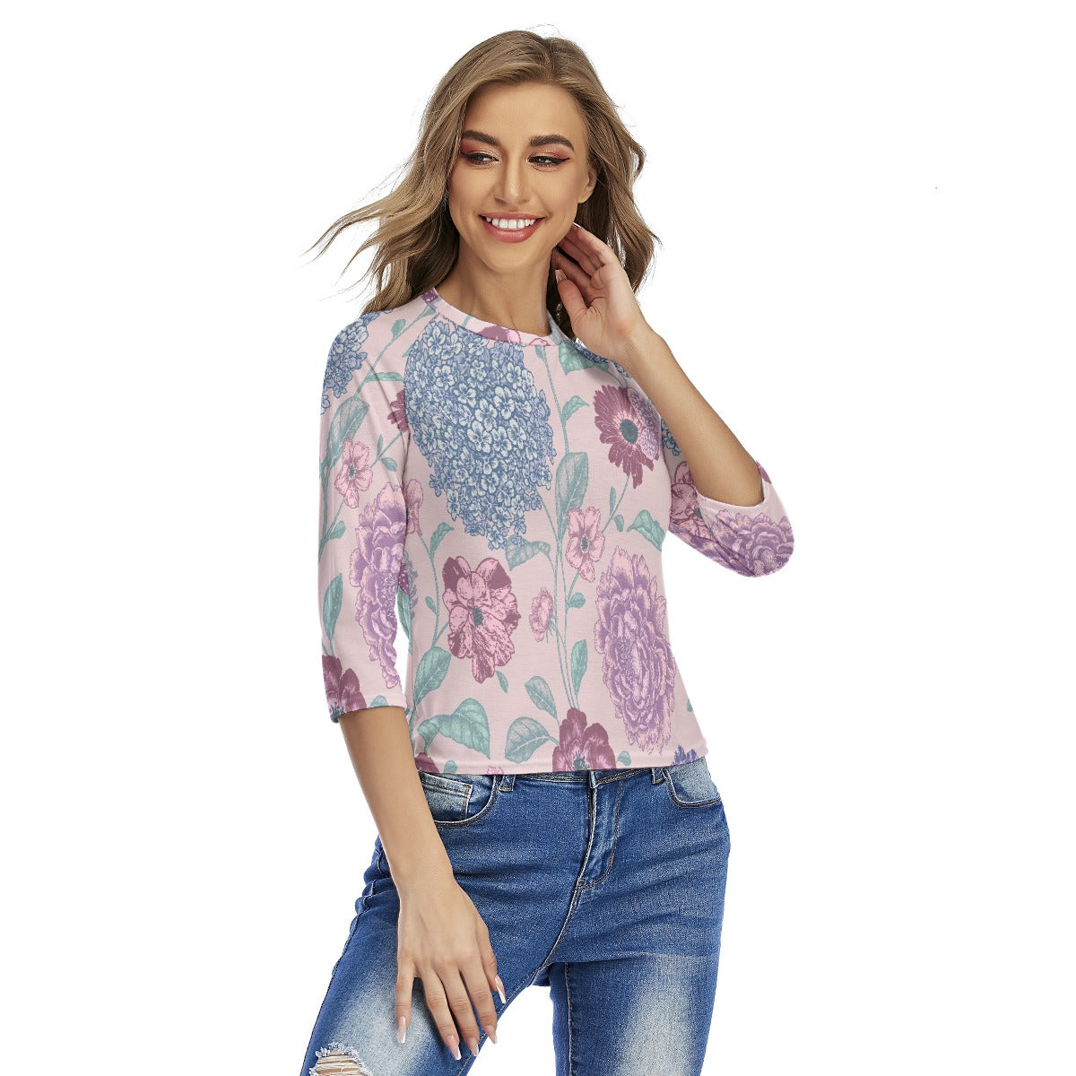 All-Over Print Women's Raglan Sleeves T-shirts