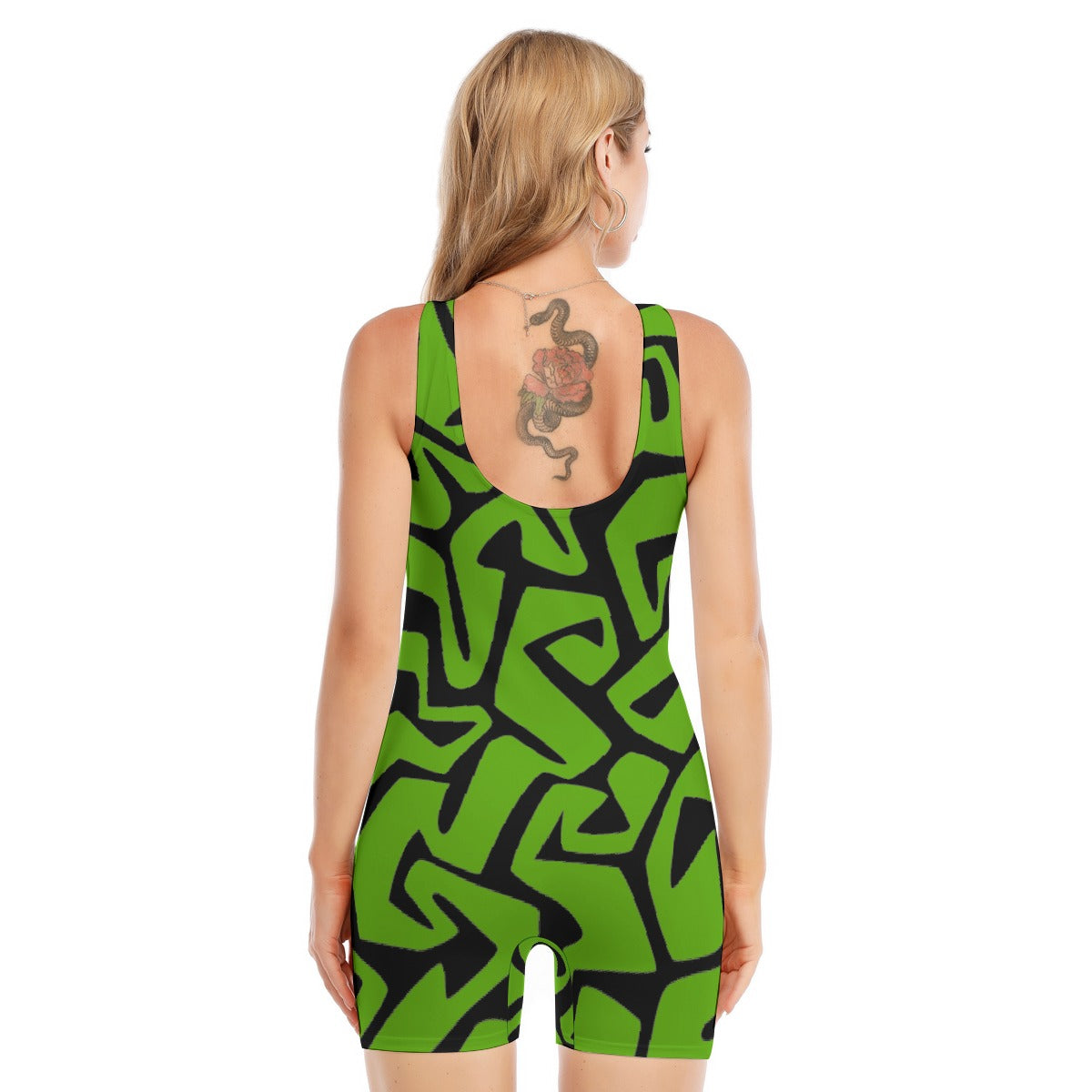 All-Over Print Women's Sleeveless One-piece Swimsuit