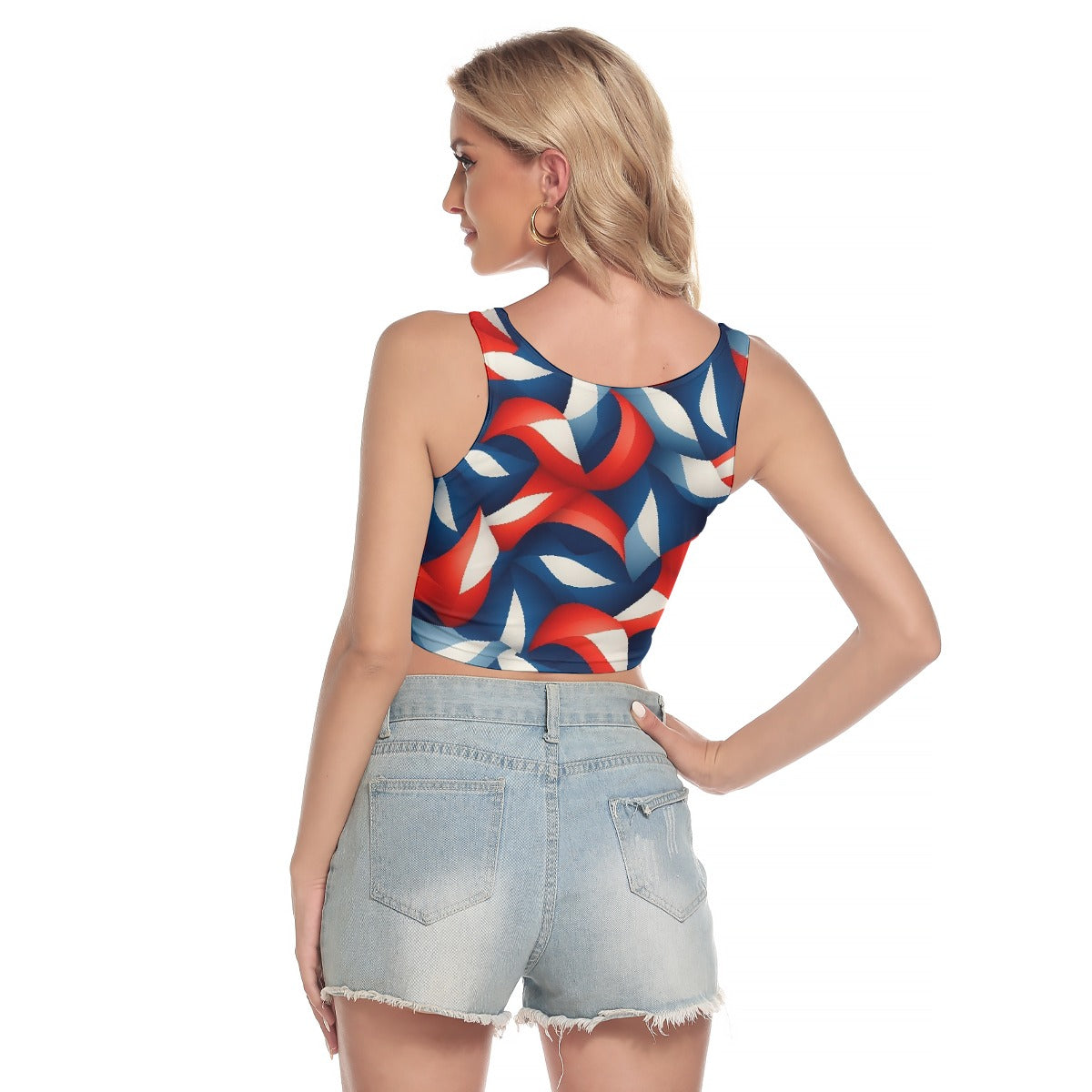 All-Over Print Women's Sport Crop Tank Top