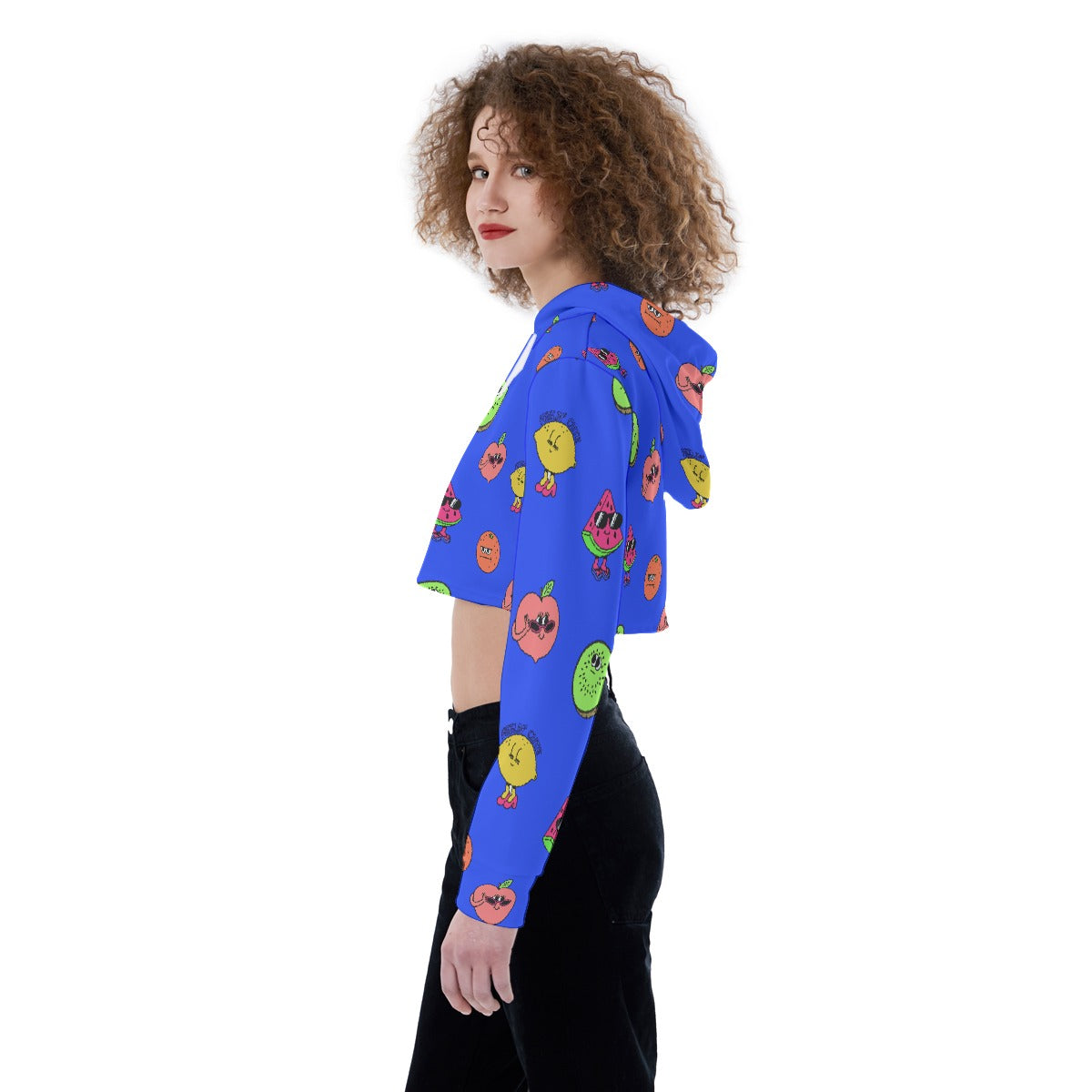 All-Over Print Women's Crop Top Hoodie