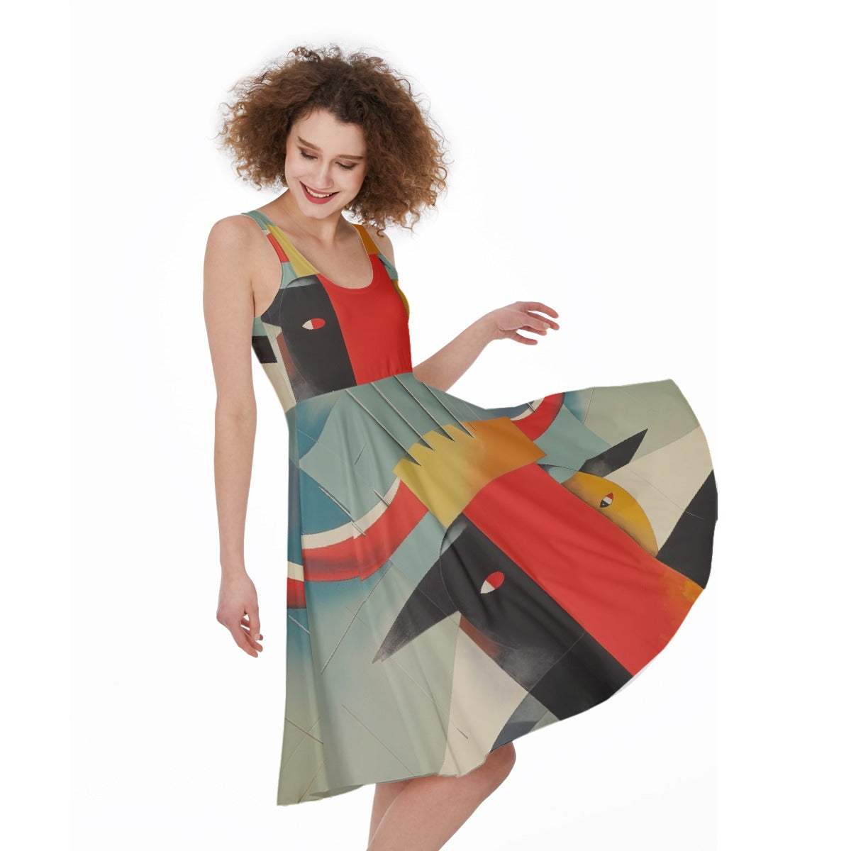 All-Over Print Women's Sleeveless Dress
