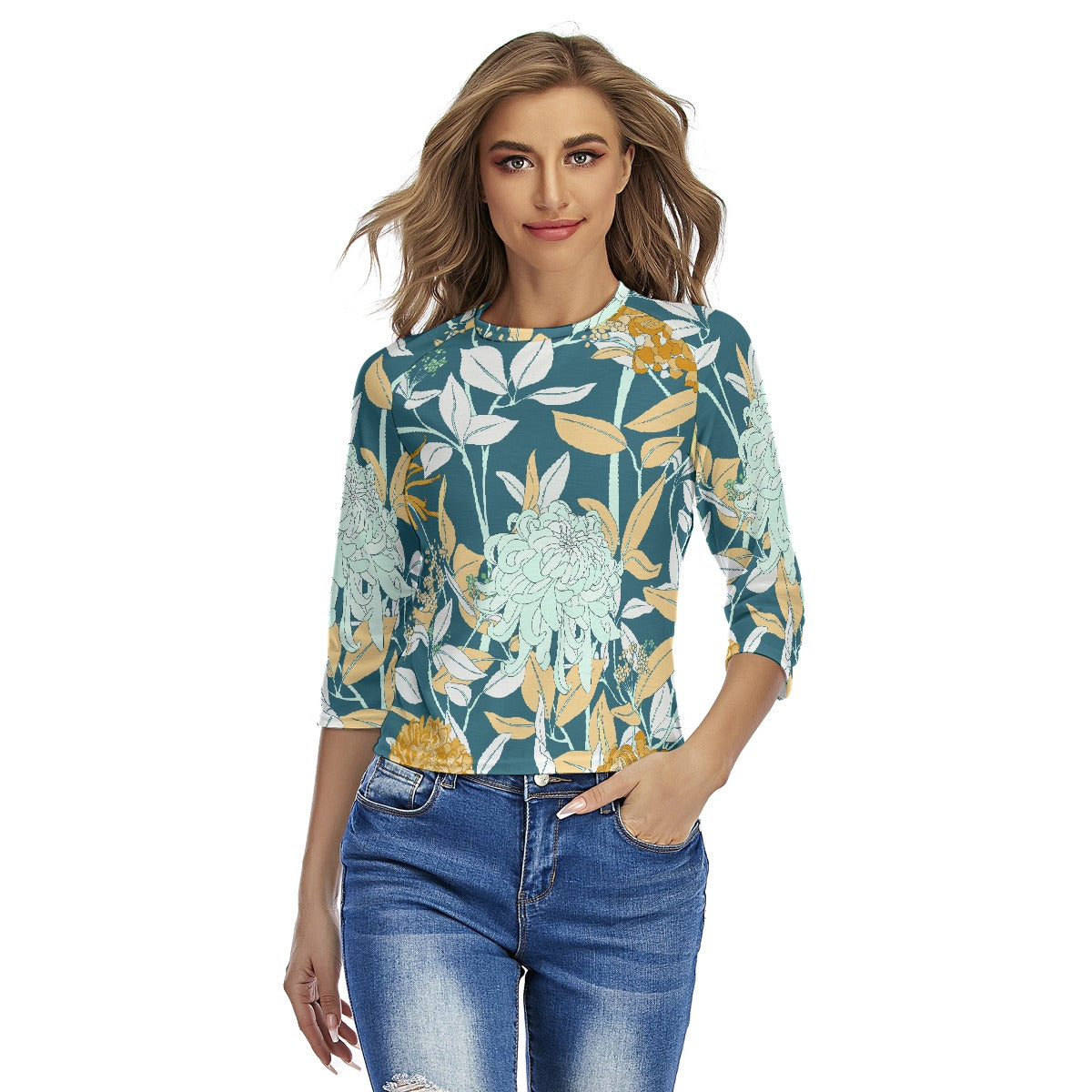 All-Over Print Women's Raglan Sleeves T-shirts