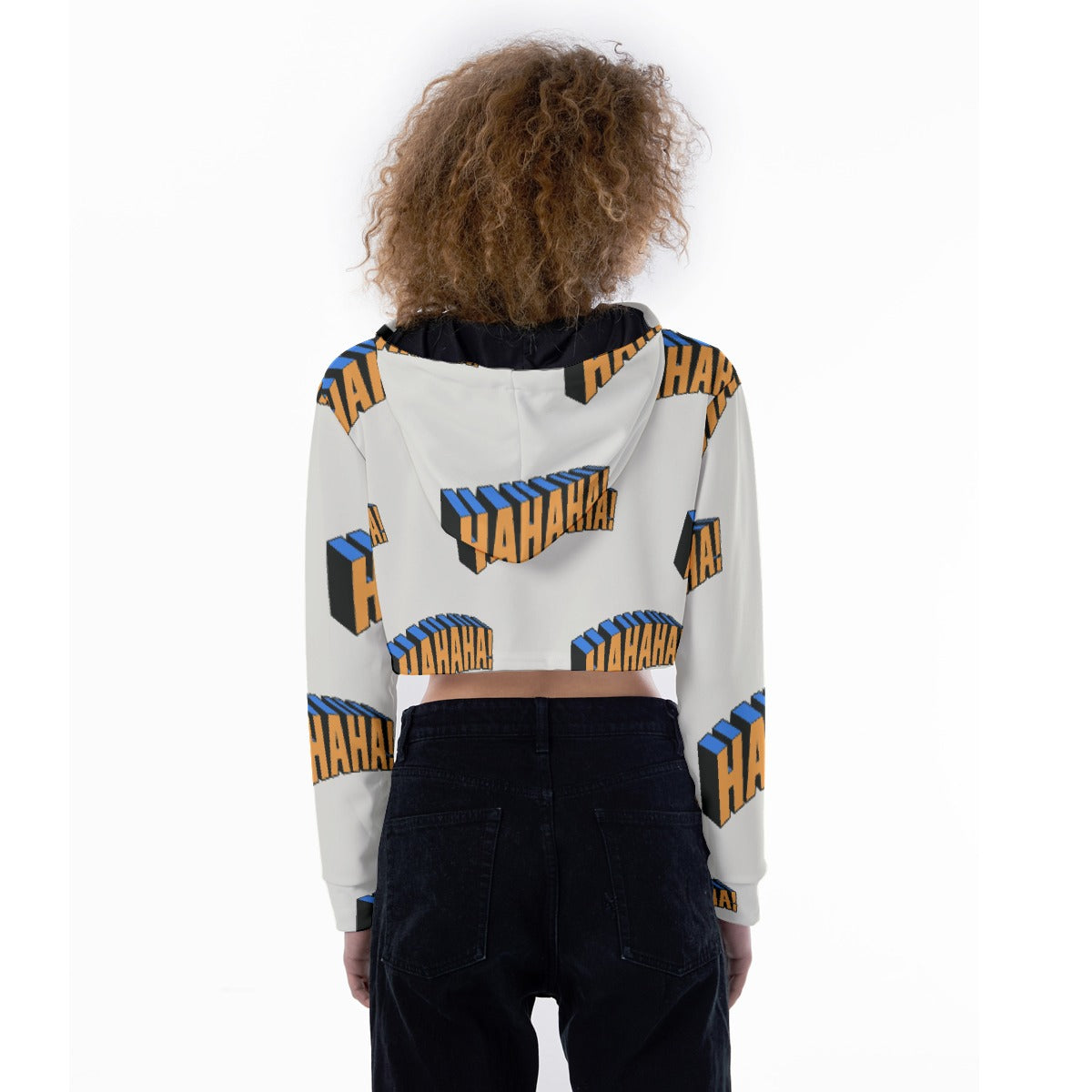 All-Over Print Women's Crop Top Hoodie