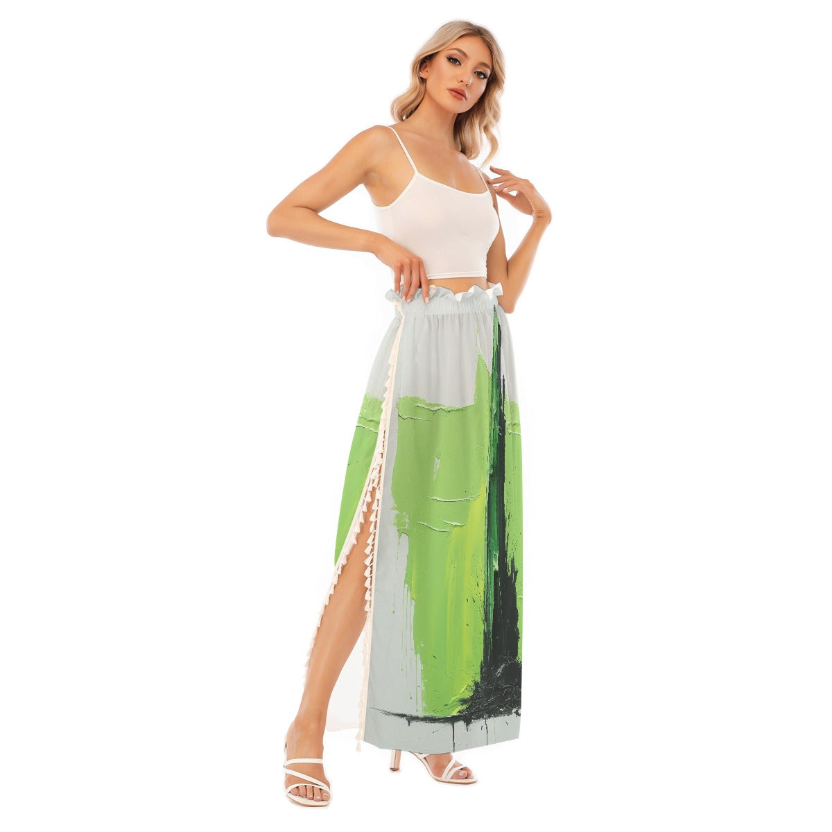 All-Over Print Women's Side Split Skirt
