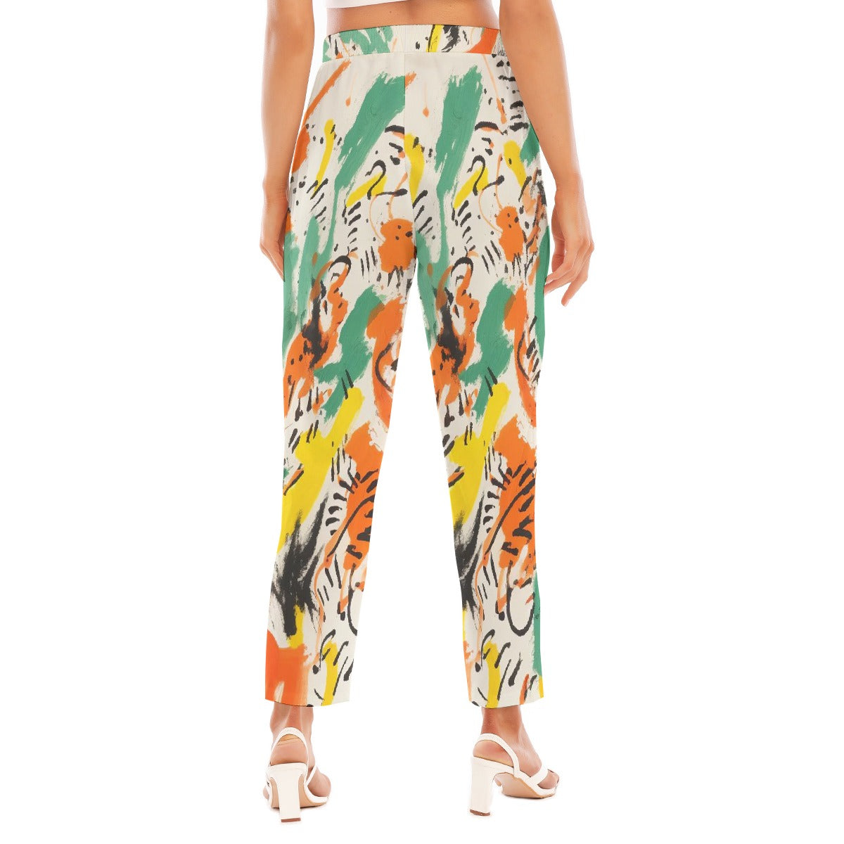 All-Over Print Women's Loose Straight-leg Pants