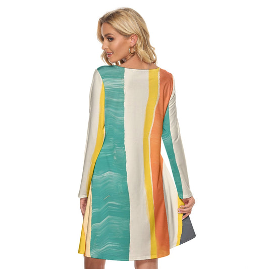 All-Over Print Women's Crew Neck Dress