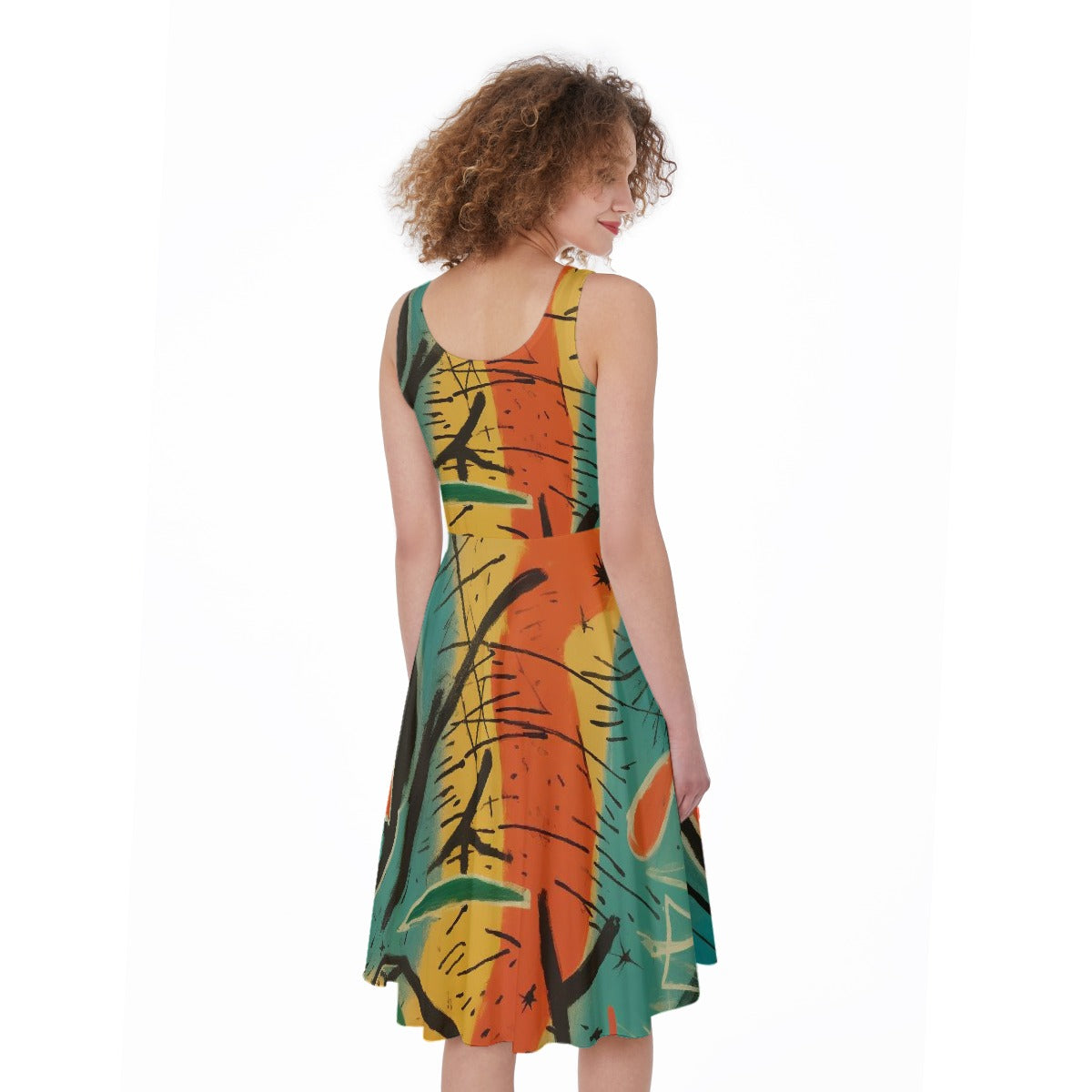 All-Over Print Women's Sleeveless Dress