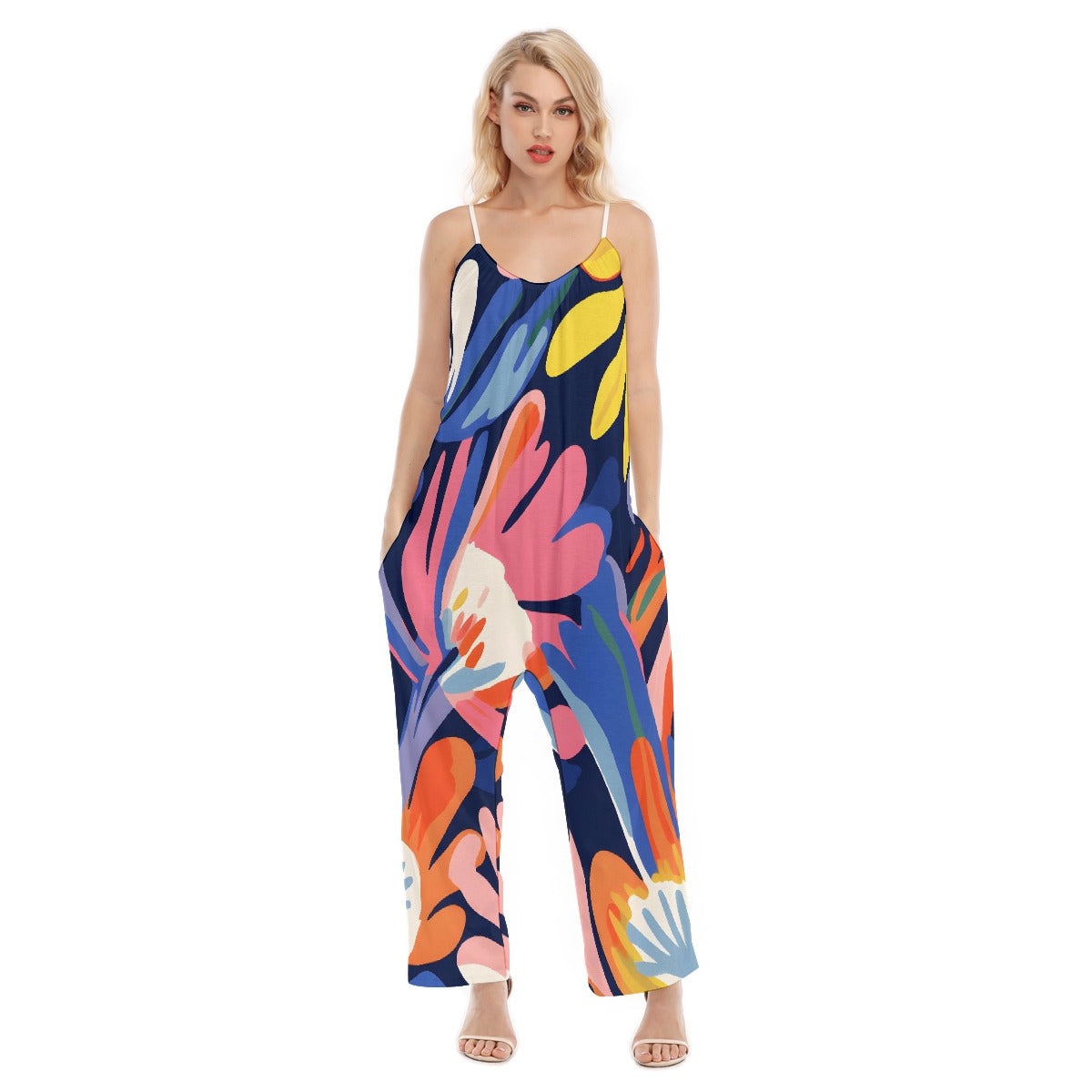 All-Over Print Women's Loose Cami Jumpsuit