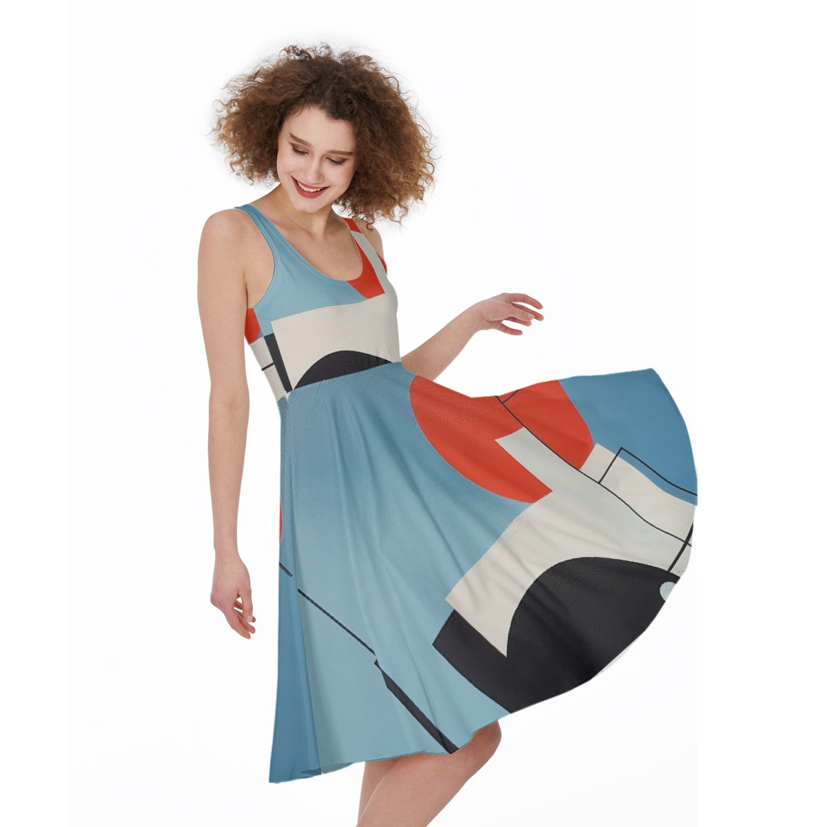 All-Over Print Women's Sleeveless Dress