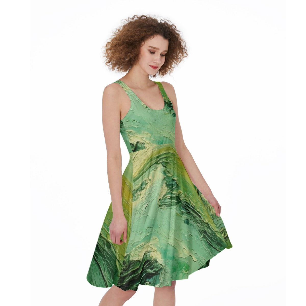 All-Over Print Women's Sleeveless Dress