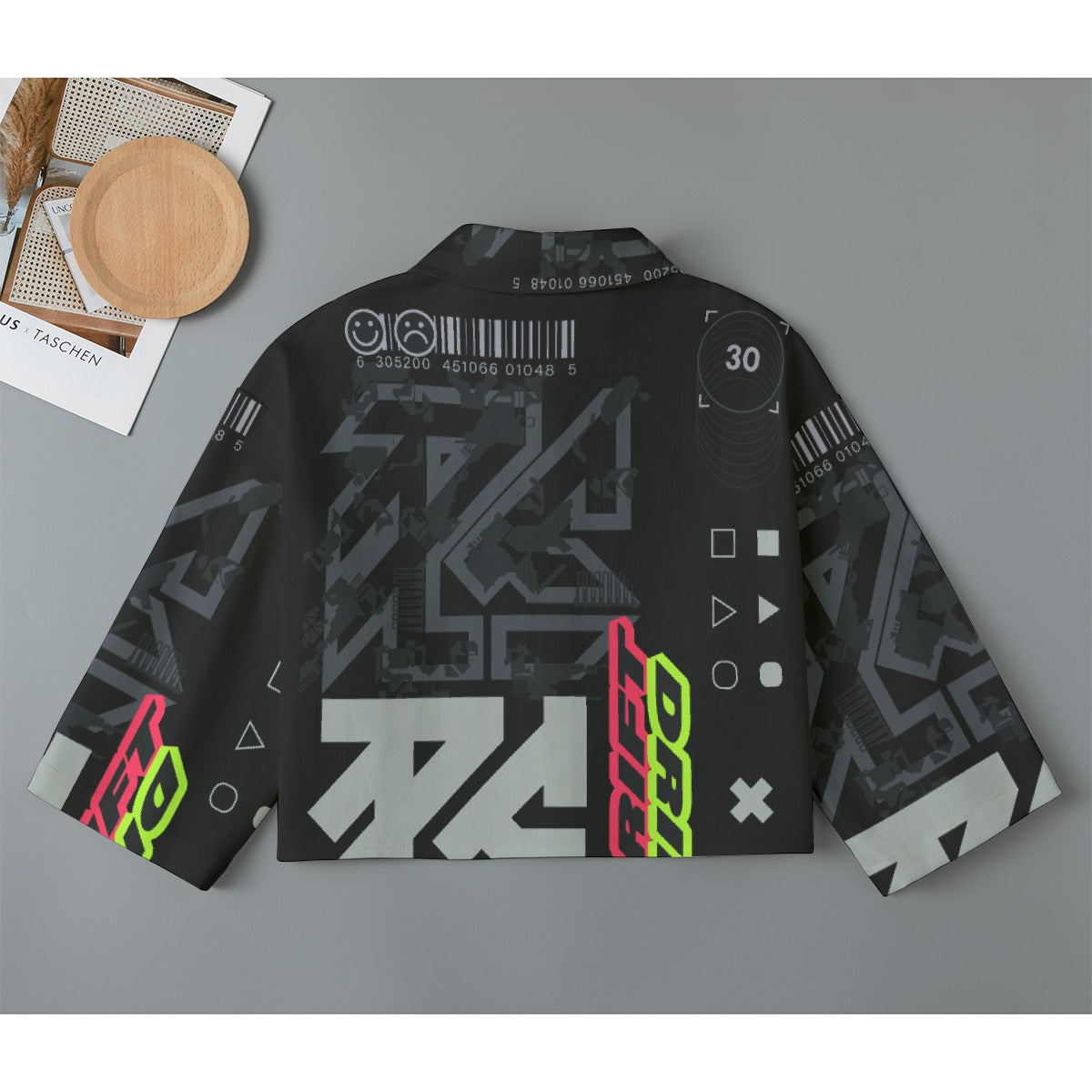 All-Over Print Women's Cropped Jacket | 245GSM Cotton