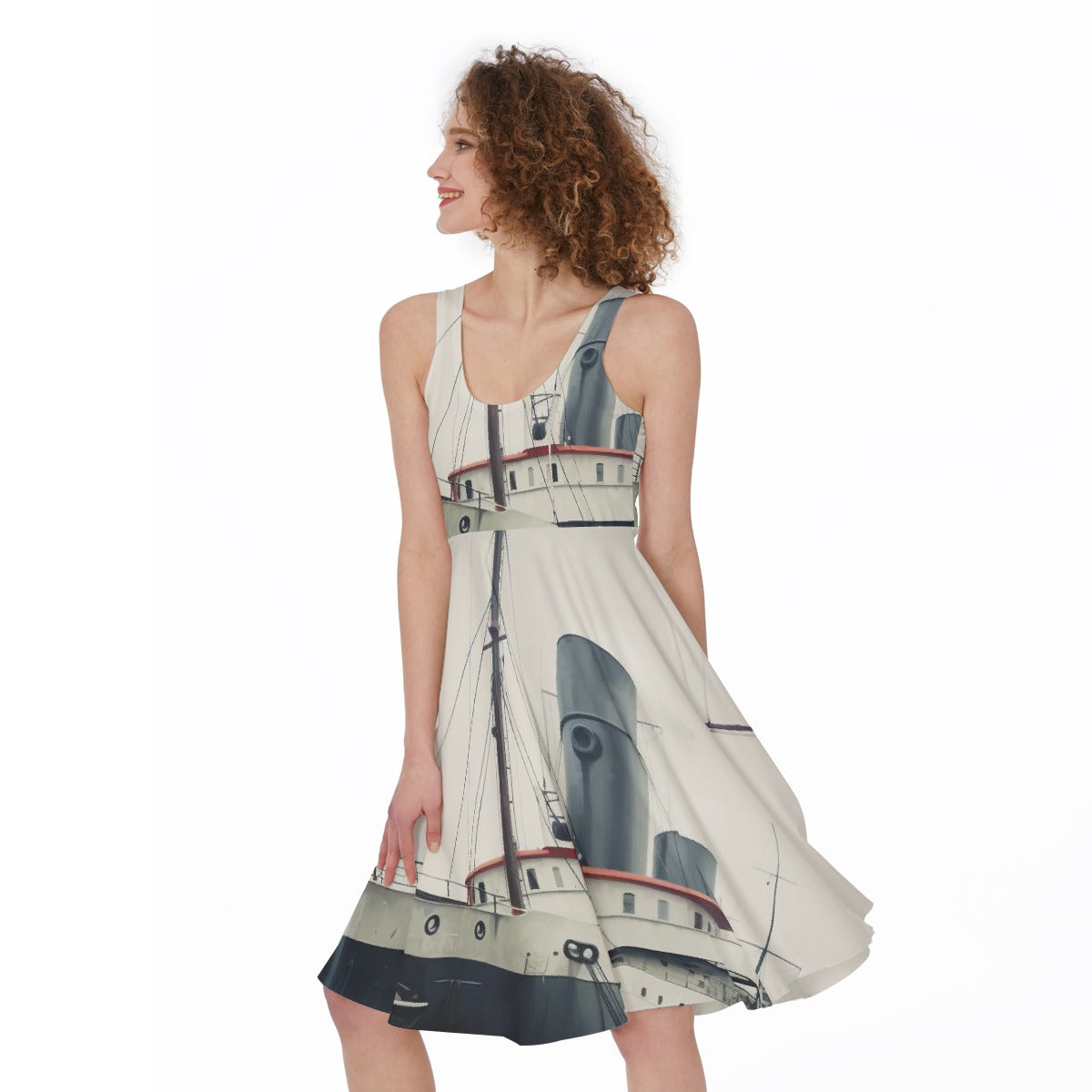 All-Over Print Women's Sleeveless Dress