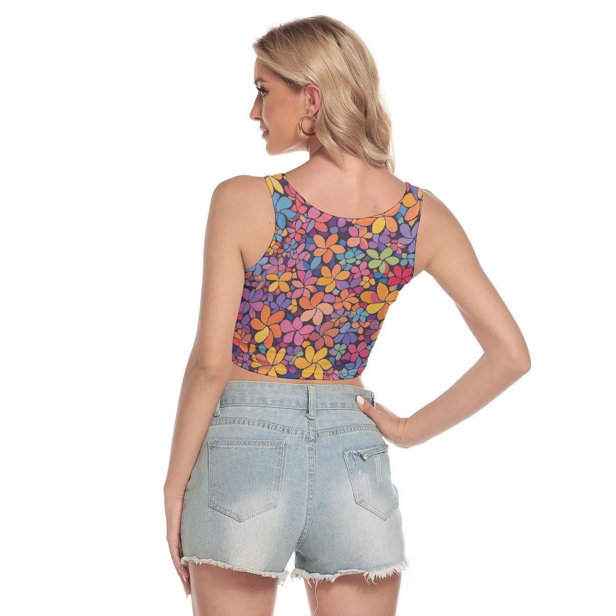 All-Over Print Women's Sport Crop Tank Top