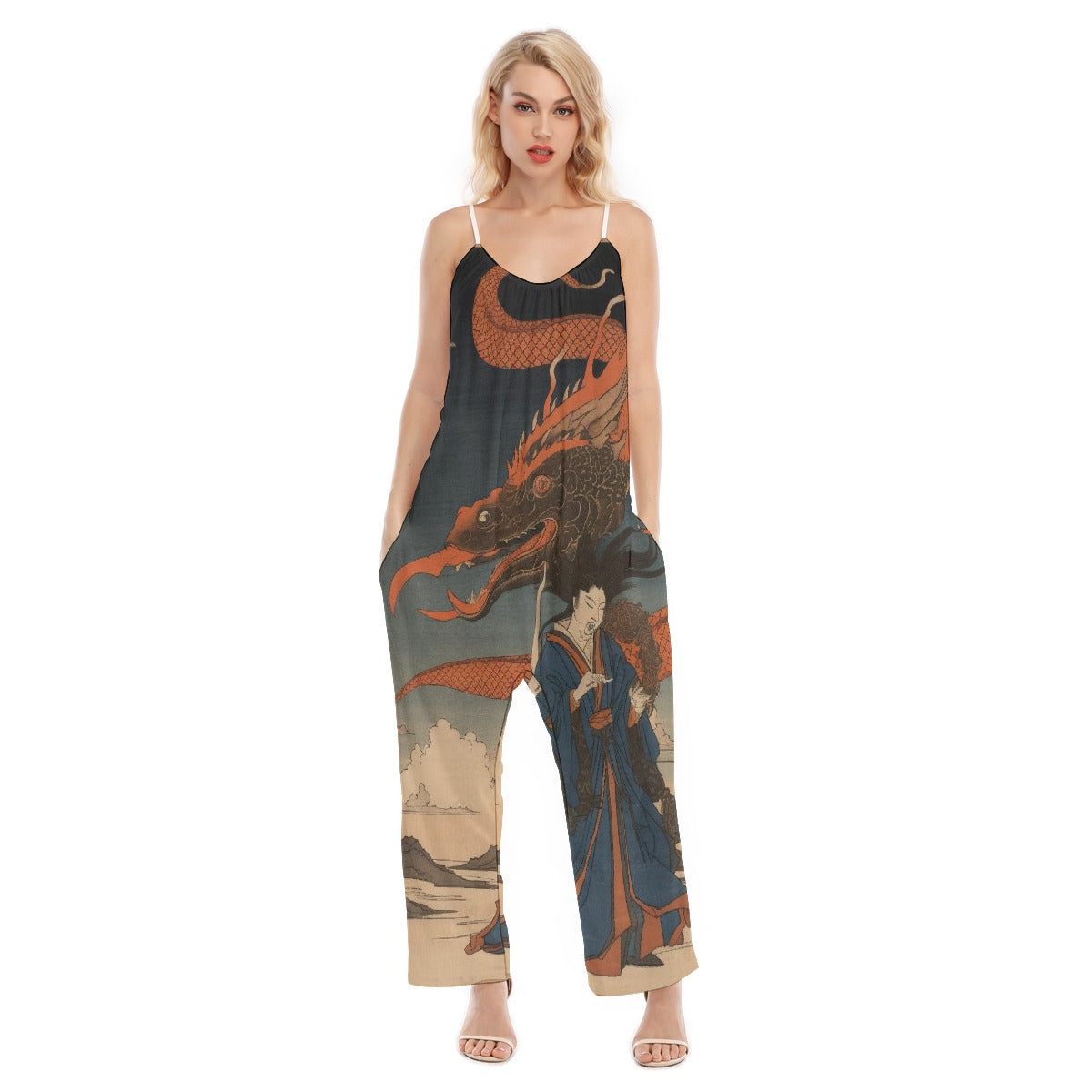 All-Over Print Women's Loose Cami Jumpsuit