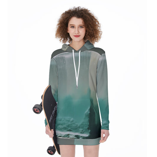 All-Over Print Women's Long Hoodie