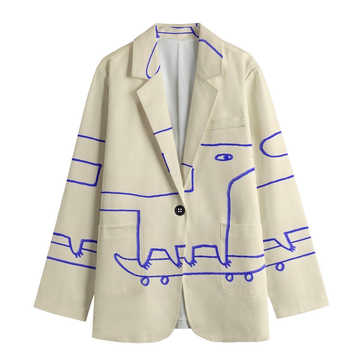 All-Over Print Women's Leisure Blazer