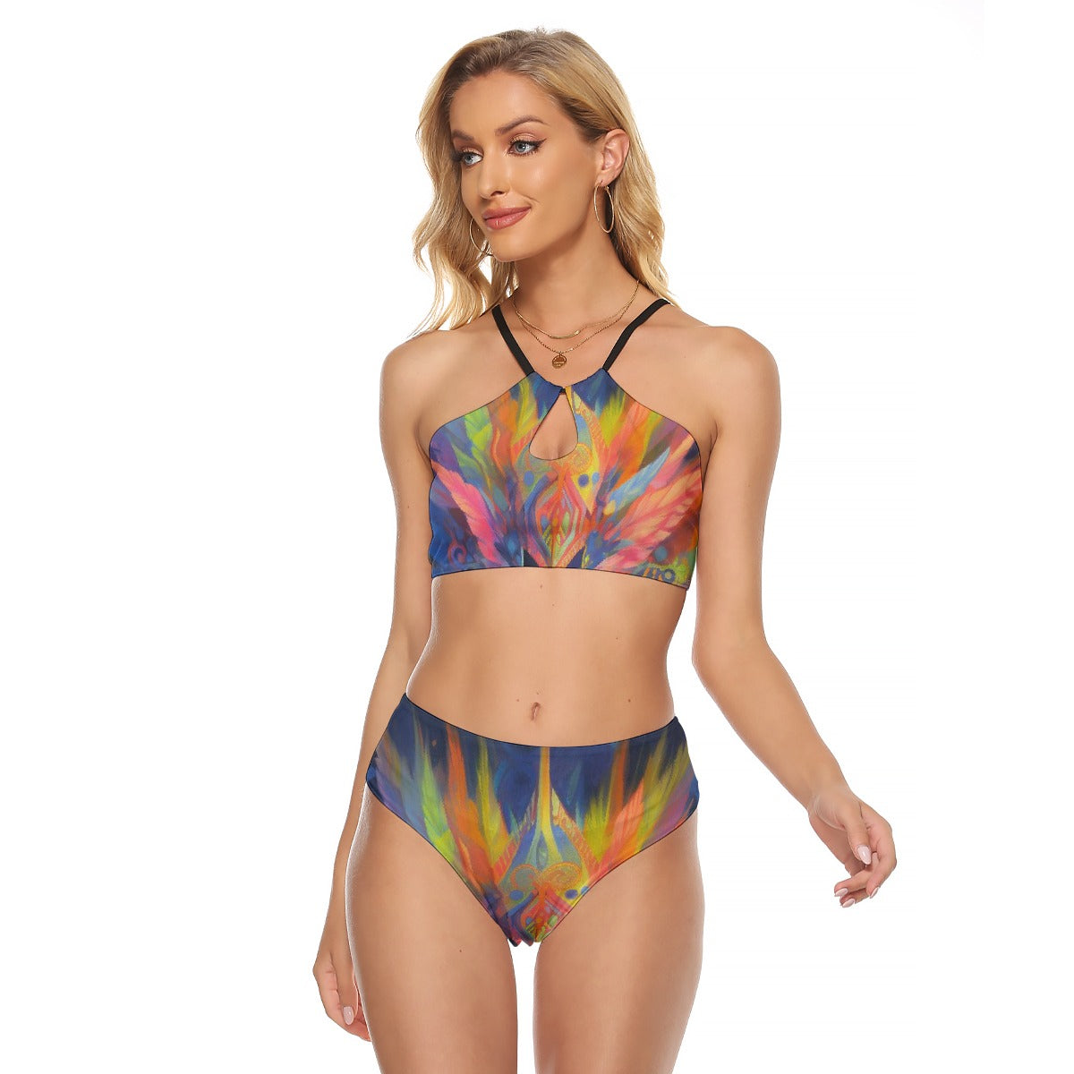All-Over Print Women's Cami Keyhole One-piece Swimsuit