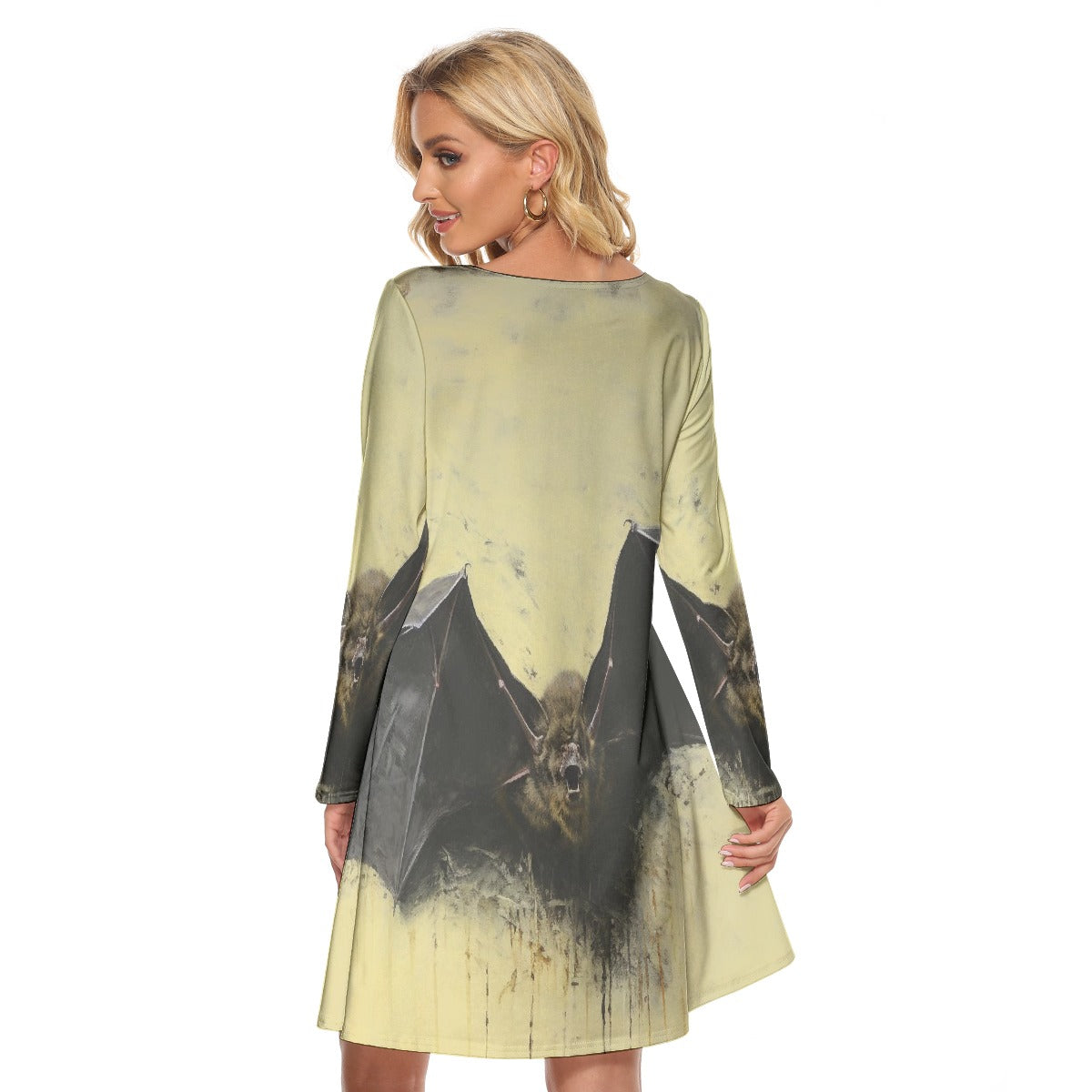 All-Over Print Women's Crew Neck Dress