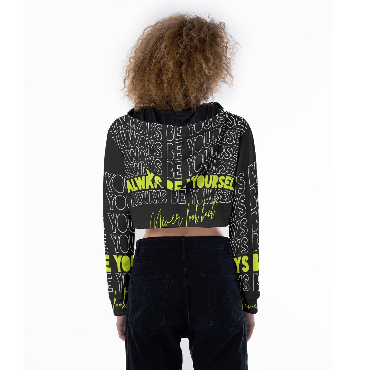 All-Over Print Women's Crop Top Hoodie