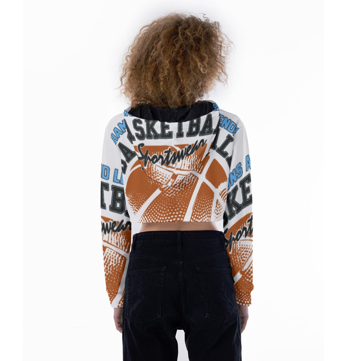 All-Over Print Women's Crop Top Hoodie