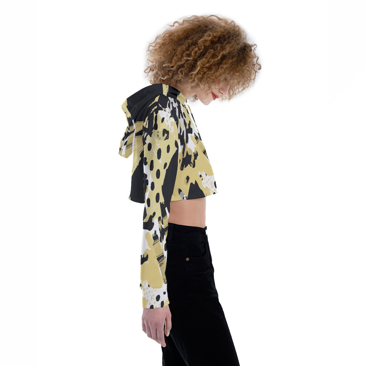 All-Over Print Women's Crop Top Hoodie