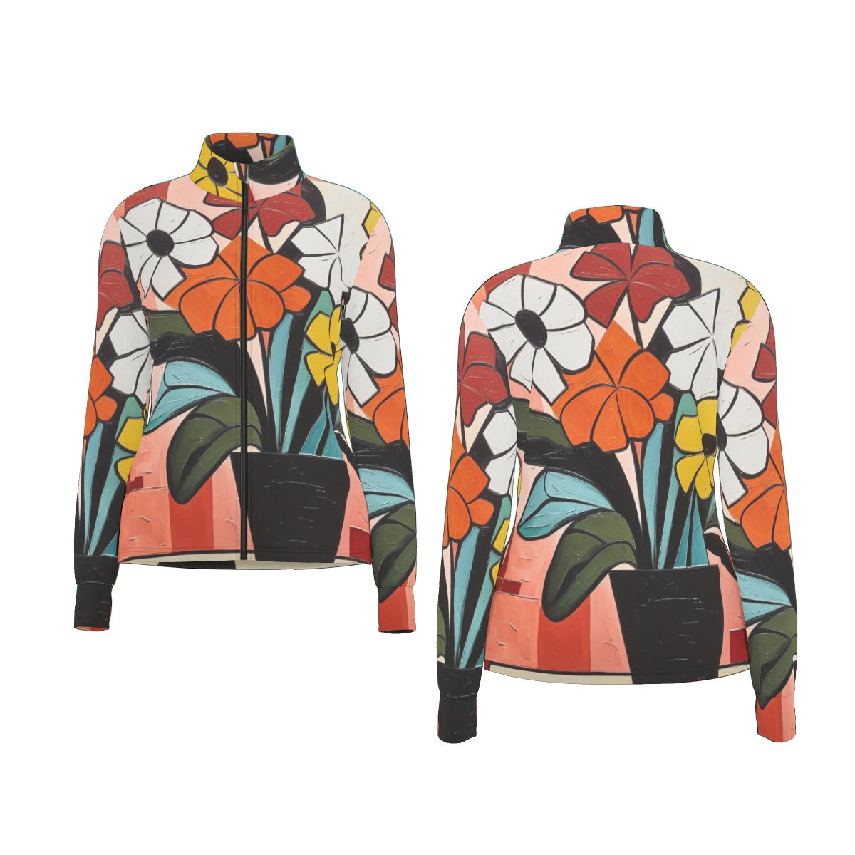 All-Over Print Women's Long Sleeve Thumbhole Jacket