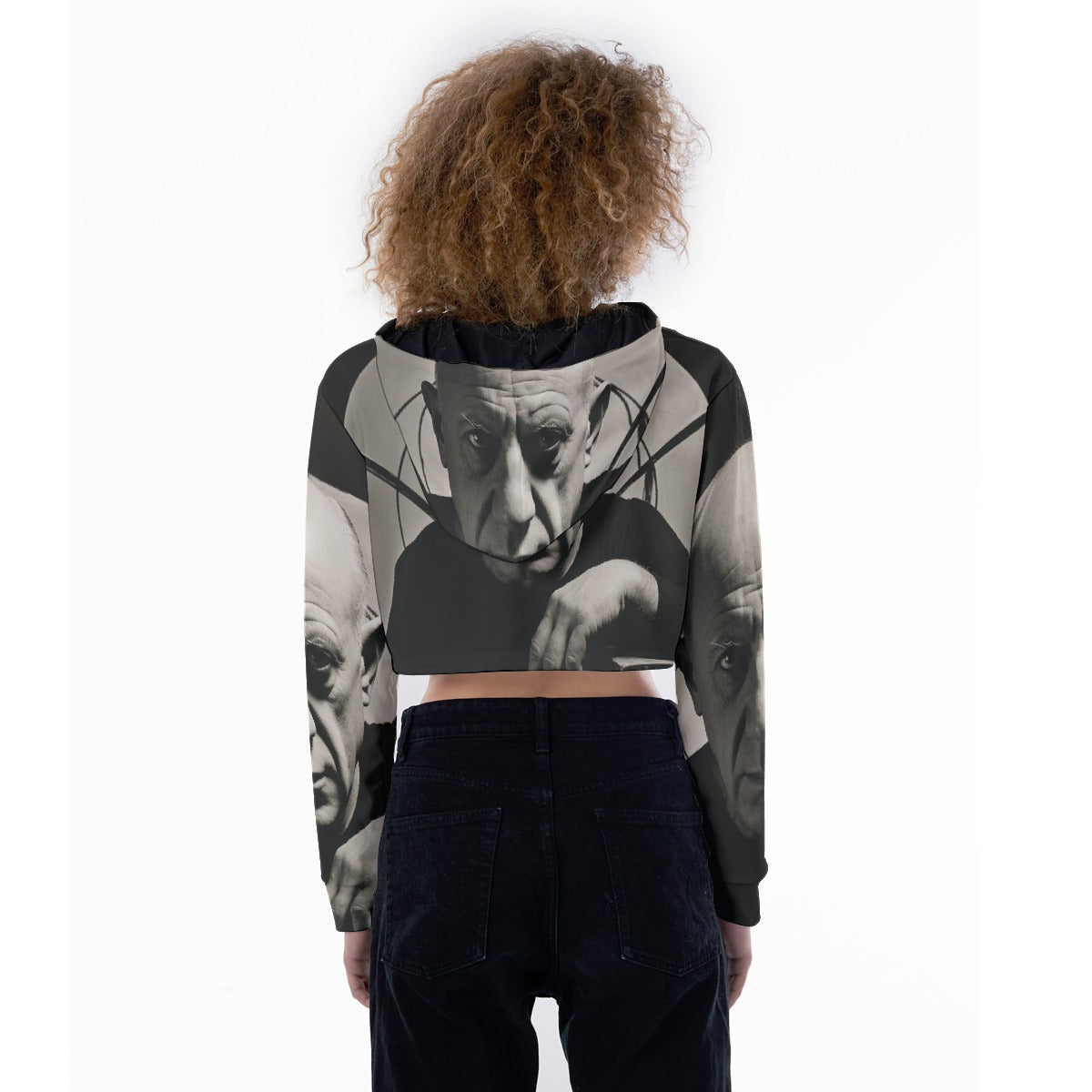 All-Over Print Women's Crop Top Hoodie