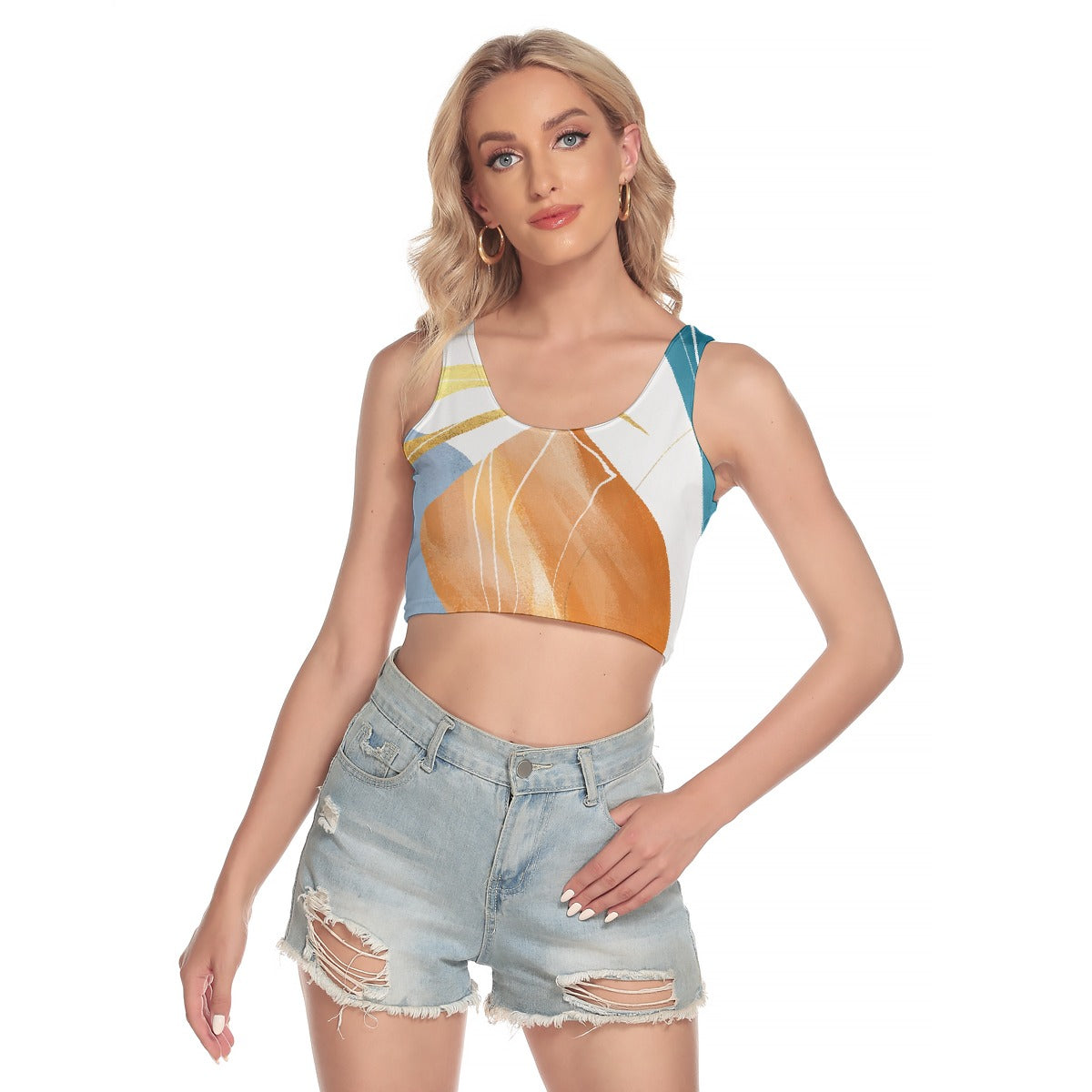 All-Over Print Women's Sport Crop Tank Top